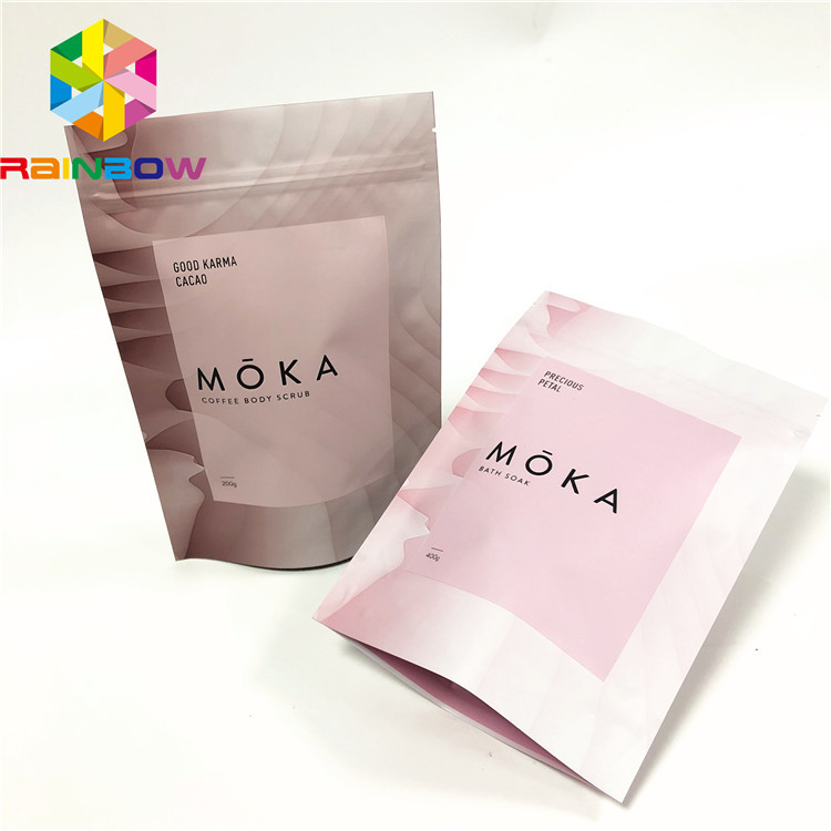 Bolsos Ziplock negros mates del envase de plástico de la prueba biodegradable de alta calidad del olor