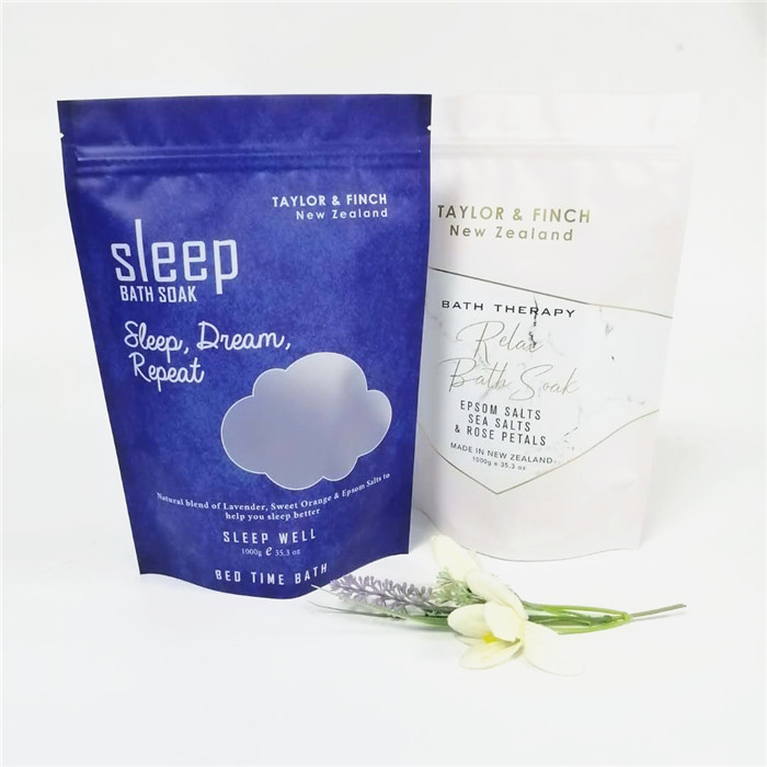 Bolso de empaquetado plástico a todo color estupendo de la sal de baño del papel de aluminio de la impresión de septiembre PE