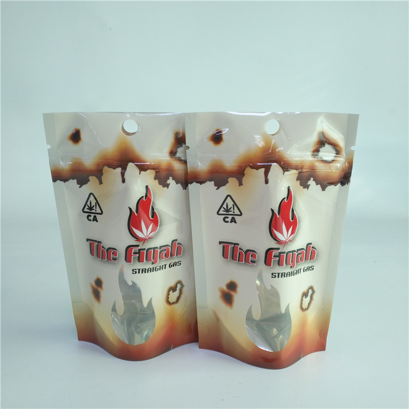 el bolso de empaquetado Mylar de la marijuana médica de la prueba del olor de 3.5g 1/8oz escarda bolsos se levanta la bolsa con la cremallera