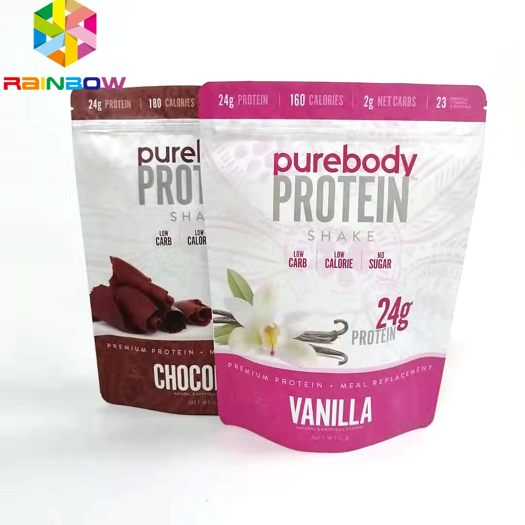 El soporte que se puede volver a sellar encima de los bolsos ziplock para la aduana de la comida/del polvo imprimió el bolso de empaquetado de acabado mate de la bolsa