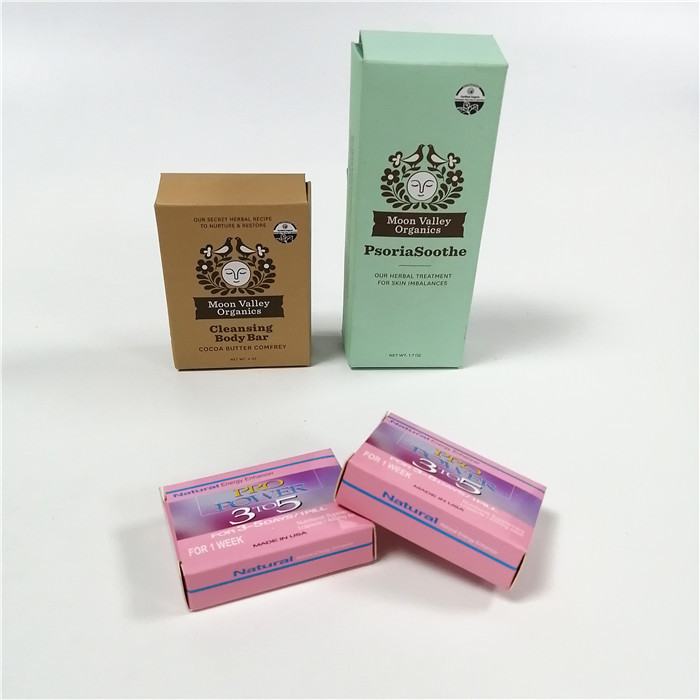 Cajas revestidas ULTRAVIOLETA de sellado calientes de empaquetado impresas de encargo del jabón de las cajas de regalo de la caja de papel