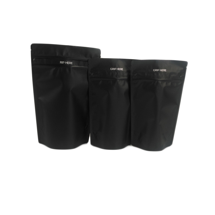 En existencia bolso de empaquetado gomoso de la prueba del olor de aluminio del papel del niño de la flor comestible resistente negra CBD Canabis de la categoría alimenticia