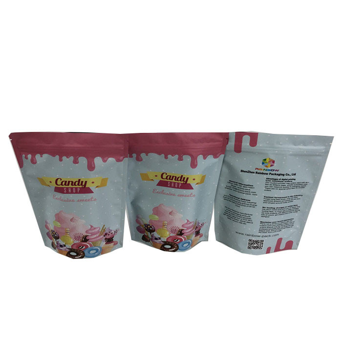 sacudida Doypack de la proteína 280g 100 bolsos mates de la cremallera de Mylar del micrón