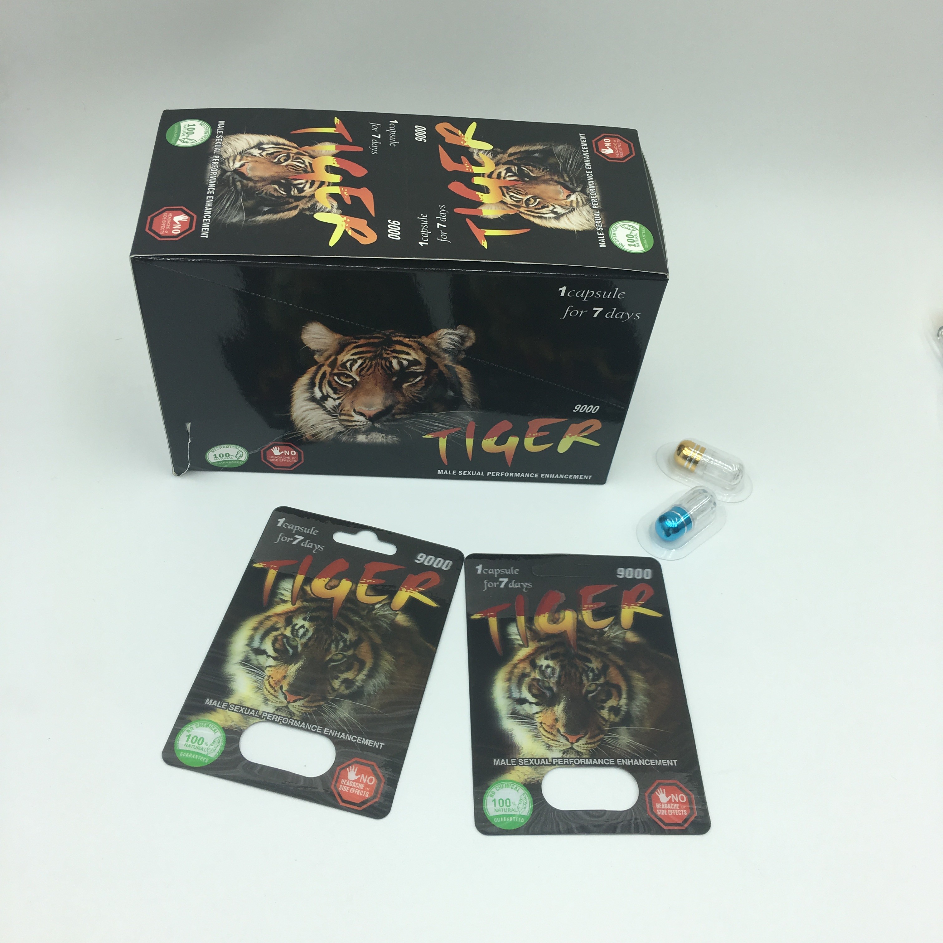 Cápsula sexual del poder que empaqueta tarjetas de la ampolla de CMYK 350g 3D