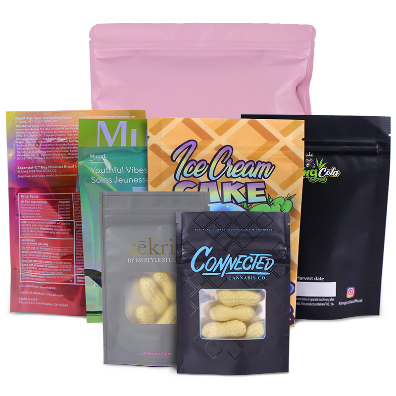 Bolso de Mylar del sellado caliente de la cerradura CMYK MOPP de la cremallera del papel de aluminio