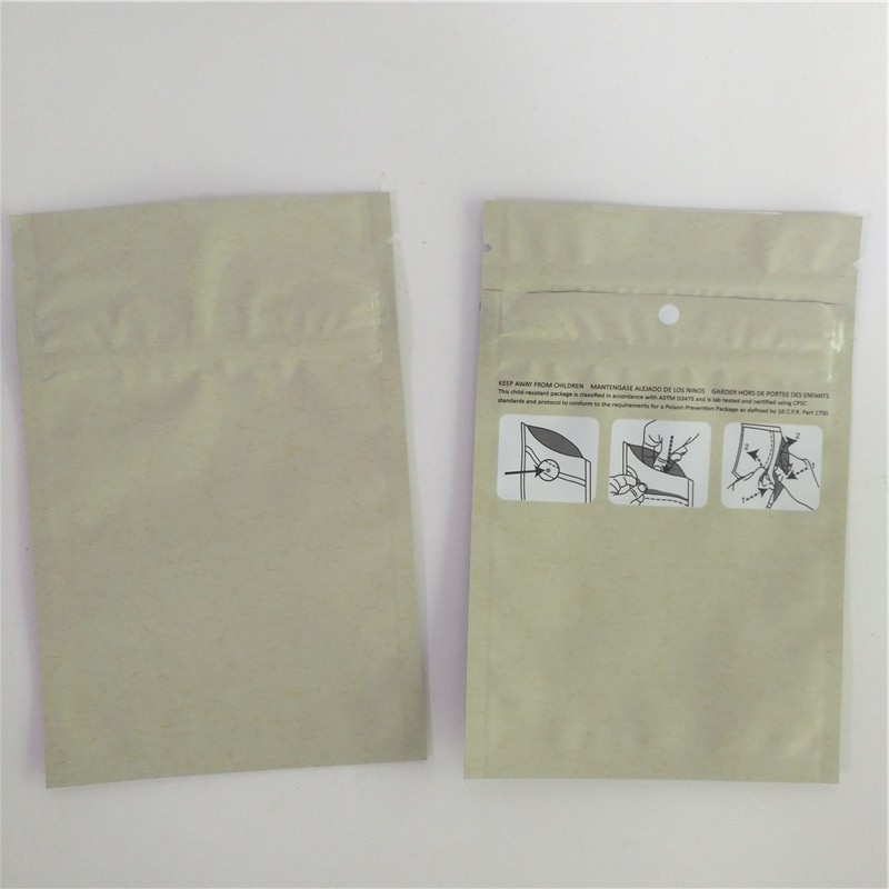 Incienso herbario del color 180mic 4X6 de Kraft que empaqueta para las semillas de flor