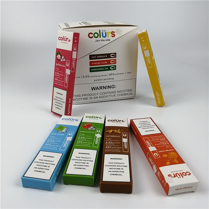 Vape encierra la tarjeta de papel del holograma de Cmyk ampolla el sellado caliente de las cajas