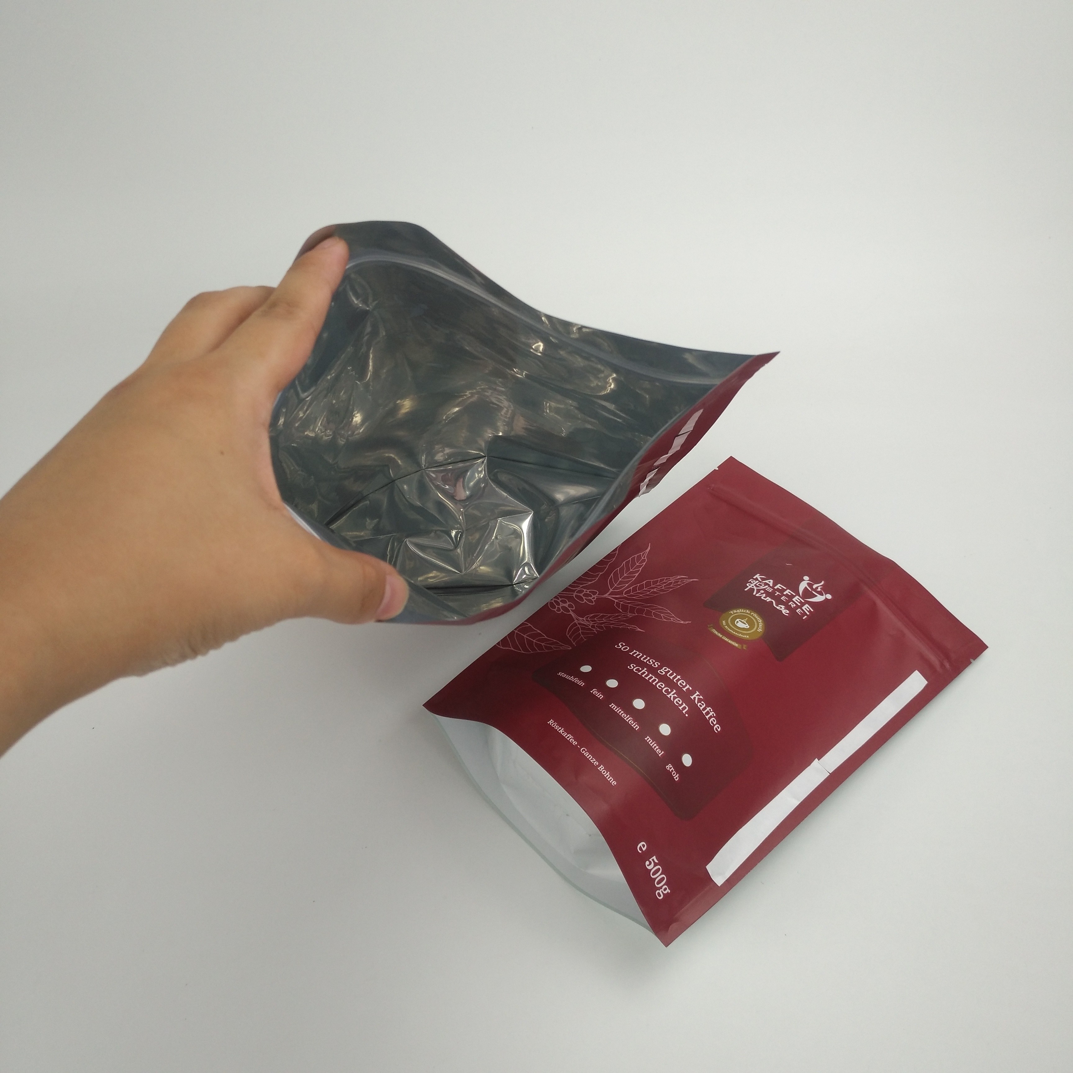 Levántese el café abonable biodegradable de empaquetado 250g Bean Packaging Bags With Valve del bolso de café de la categoría alimenticia