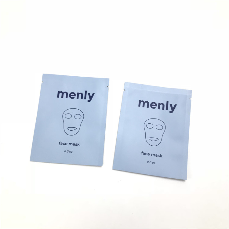 Bolsa cosmética disponible libre de la muestra de la muestra para la bolsita sellada lado facial de la despedregadora tres del suero del ojo del champú