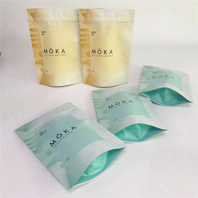 El empaquetado del exfoliante corporal empaqueta Digitaces que imprimen los bolsos de empaquetado de Matte Aluminum Foil Bath Salts