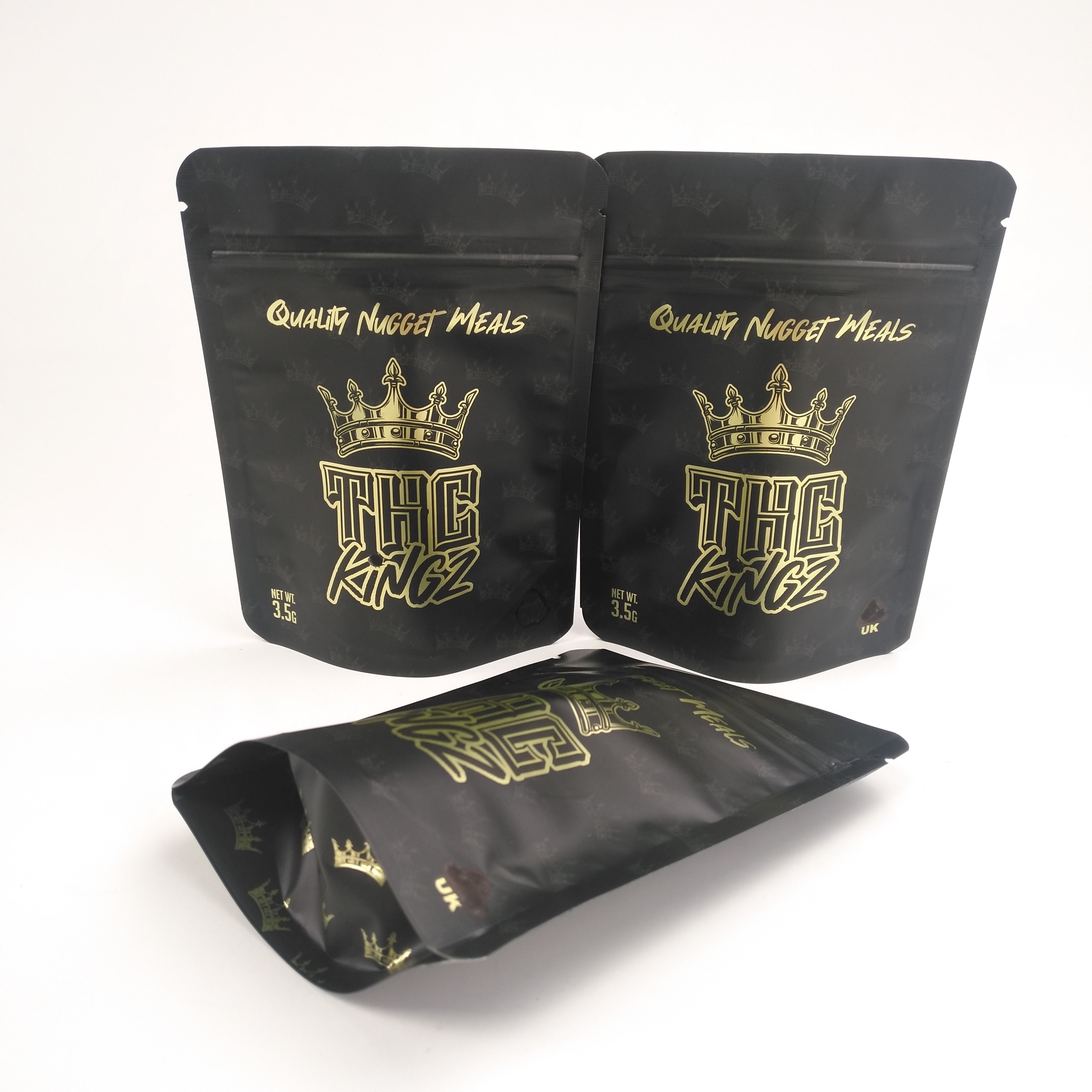 Digitaces que imprimen bolsos de empaquetado de la película de la suave al tacto del bolso de la lámina de mylar del cáñamo seco de la flor de la prueba 3.5g del olor