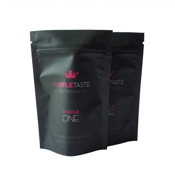 la prueba del olor de 14g 28g imprimió el bolso de la hoja CBD Mylar con el Ziplock