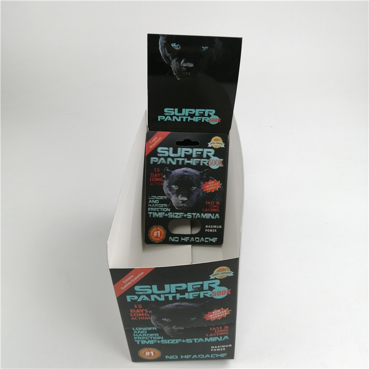 Tarjeta lenticular de empaquetado de la tarjeta 600k 700k de la ampolla del aumento de las píldoras del rinoceronte 3d de la píldora masculina del sexo