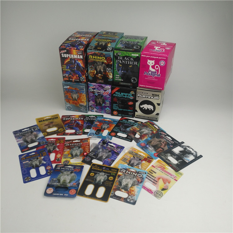 La ampolla 3d del grueso del MOPP 350g carda la píldora masculina del aumento del rinoceronte