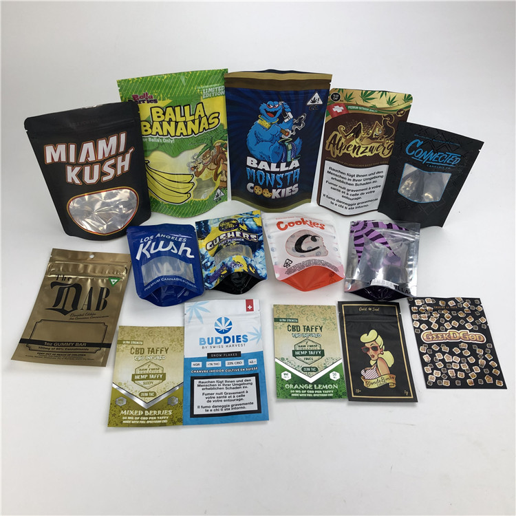 El olor del bolso de la galleta de la suave al tacto de CBD 3.5g impermeabiliza el empaquetado a prueba de niños de la bolsa de la hoja de Mylar