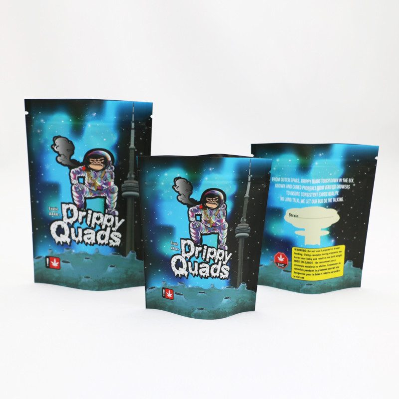 El olor de la cremallera de la hoja impermeabiliza el bolso de empaquetado de la mala hierba de CMYK Mylar