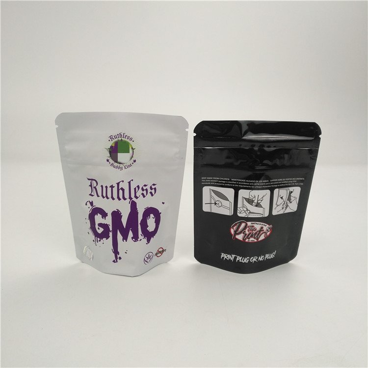 Bolso a prueba de niños de empaquetado de impresión de encargo de Mylar de las galletas del bolso 3.5g del aceite del cáñamo CBD de Canabies de la suave al tacto