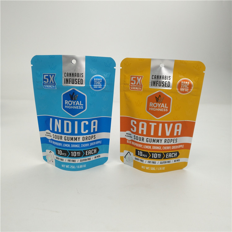 Bolso bajo 100micron de Mylar de la hoja de Moq 3.5g 7g VMPET Alunminum