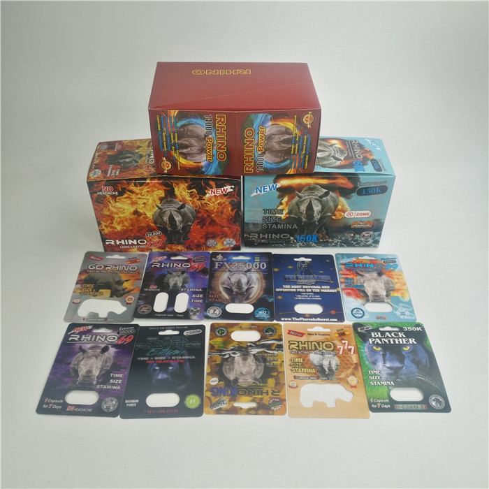 Tarjeta estupenda de la ampolla del rinoceronte de la píldora 3D del sexo de la pantera FDA para las cápsulas