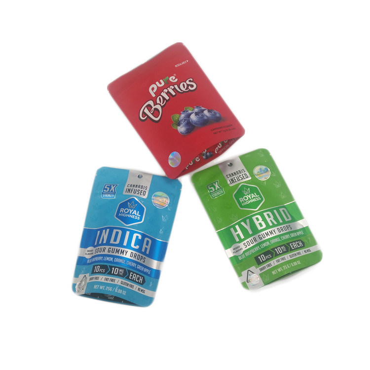 Bolsos del cáñamo del papel de aluminio del cáñamo 7g 3.5g de las flores