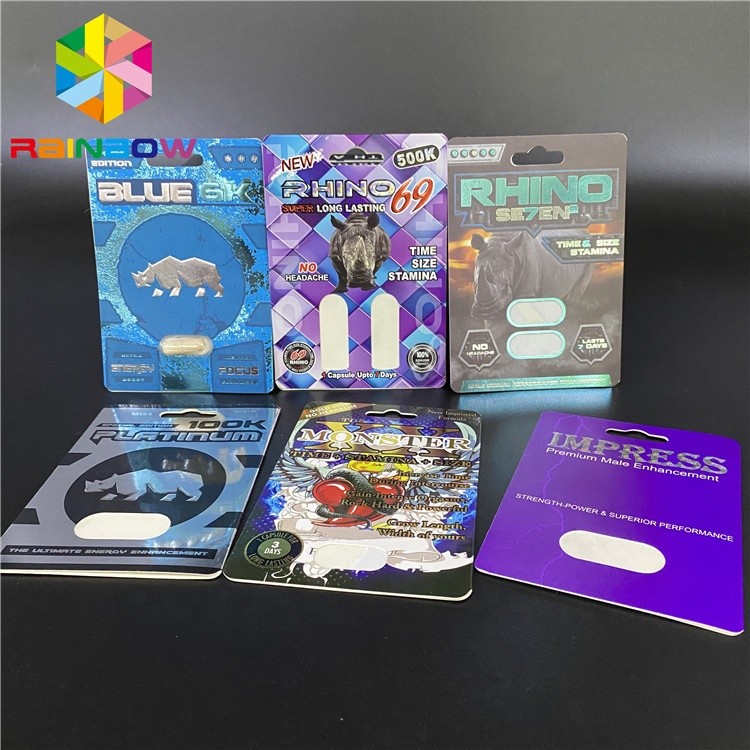 Tarjetas azules del rinoceronte 3D de 6K Plantinum 100K 350g Whiteboard