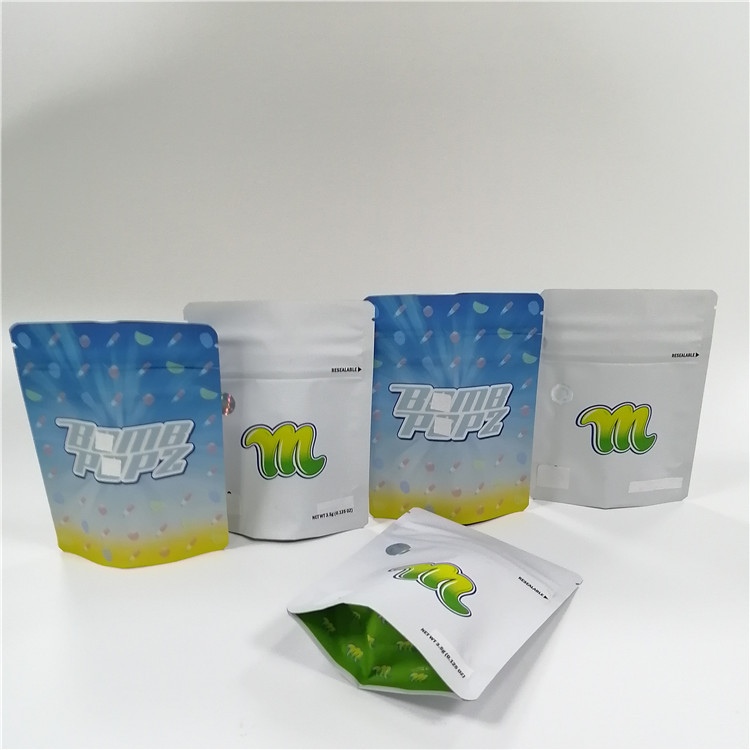 Sugar Zip Lock Mylar Stand encima de las bolsas de plástico huele para impermeabilizar la impresión ULTRAVIOLETA