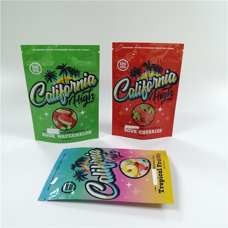 Fotograbado de Gummies que imprime la bolsa de empaquetado 3.5g 7g 14g del tabaco