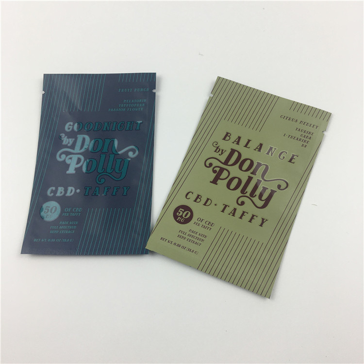 El Ziplock de impresión ULTRAVIOLETA plástico de Mylar de la hoja se levanta bolsas con la ventana