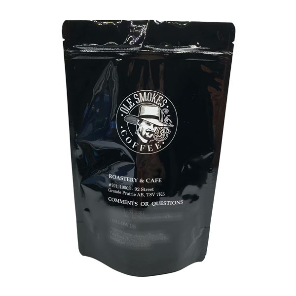 Bolsa plástica Ziplock de los granos de café de la muesca del rasgón que empaqueta 100g 200g 250g 500g