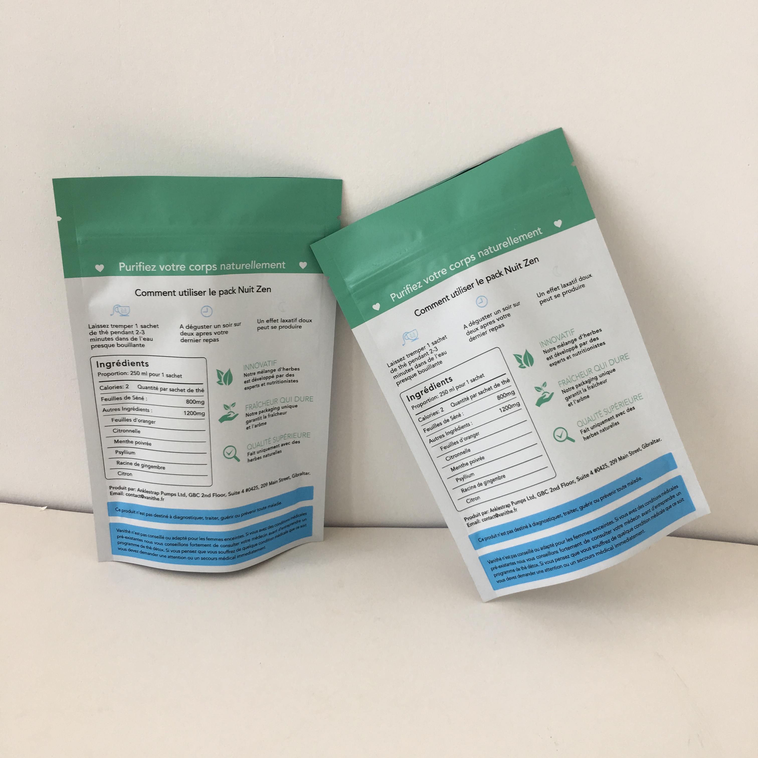 El soporte plástico reciclado encima del bolso Ziplock del acondicionamiento de los alimentos laminó biodegradable