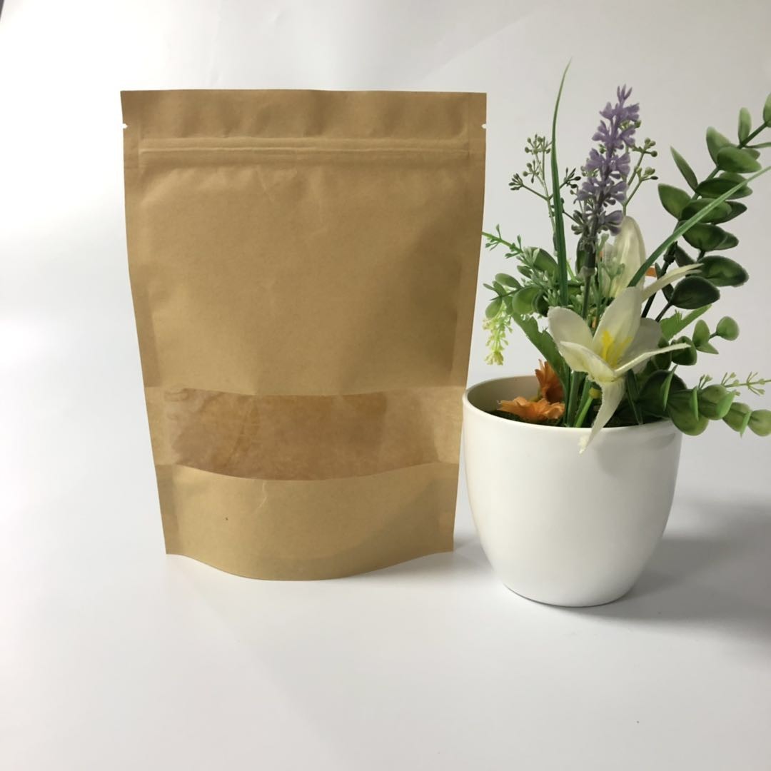 El Ziplock de Kraft del lacre del almacenamiento de la comida se levanta el logotipo de encargo de la bolsa