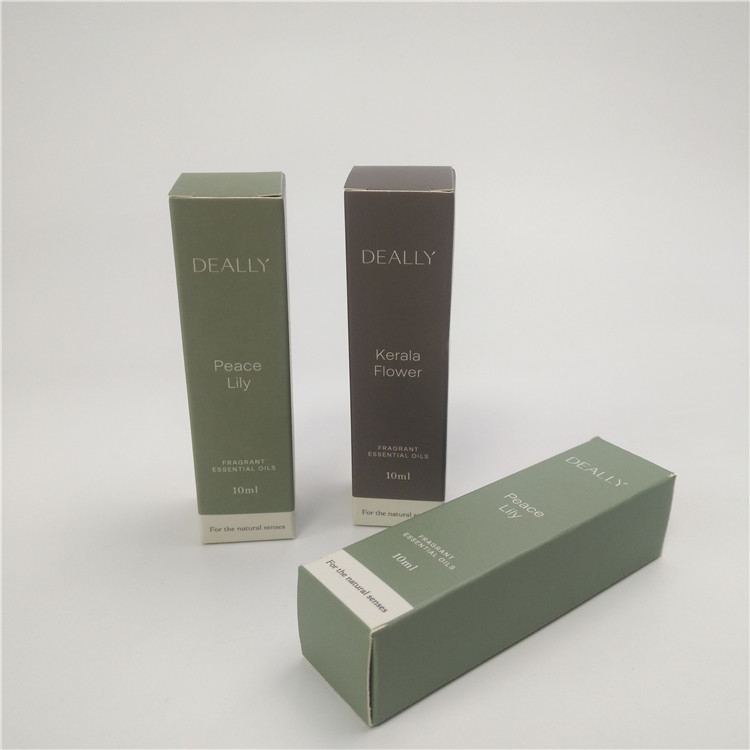 Perfume la caja de papel de empaquetado cosmética 350gsm para el embalaje de la botella del dropper