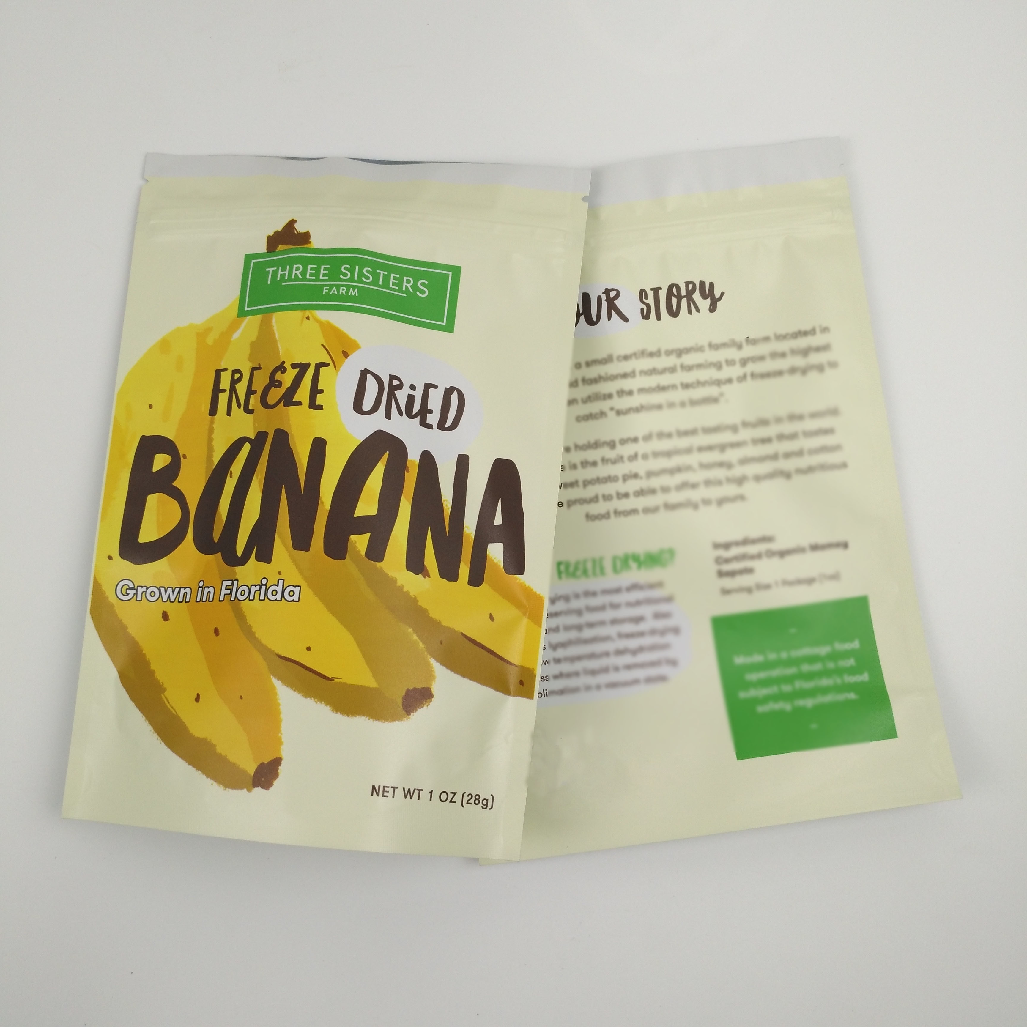 El soporte seco plástico de encargo del aluminio de la fruta encima del fotograbado de la bolsa imprimió