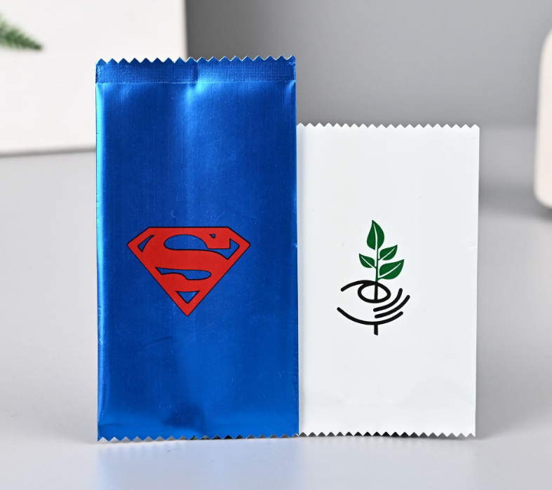 El plástico del caramelo de la galleta detrás selló la prueba impresa de encargo del olor de los bolsos de la hoja