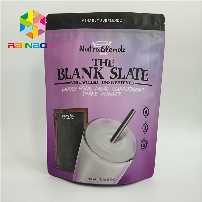 Acondicionamiento de los alimentos Matte Plastic Zip Lock Stand encima del bolso de la bolsa para las nueces del caramelo