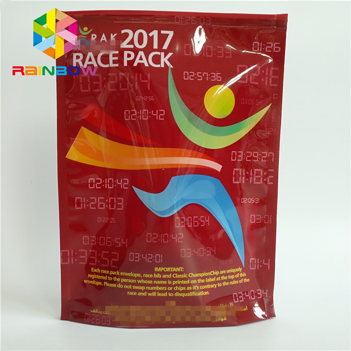 La bolsa plástica de la cremallera de Mylar Standy del papel de aluminio de la categoría alimenticia modificó para requisitos particulares impreso