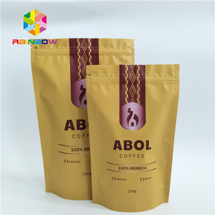 Categoría alimenticia de encargo que suelda la bolsa del papel en caliente de aluminio que empaqueta la situación Ziplock