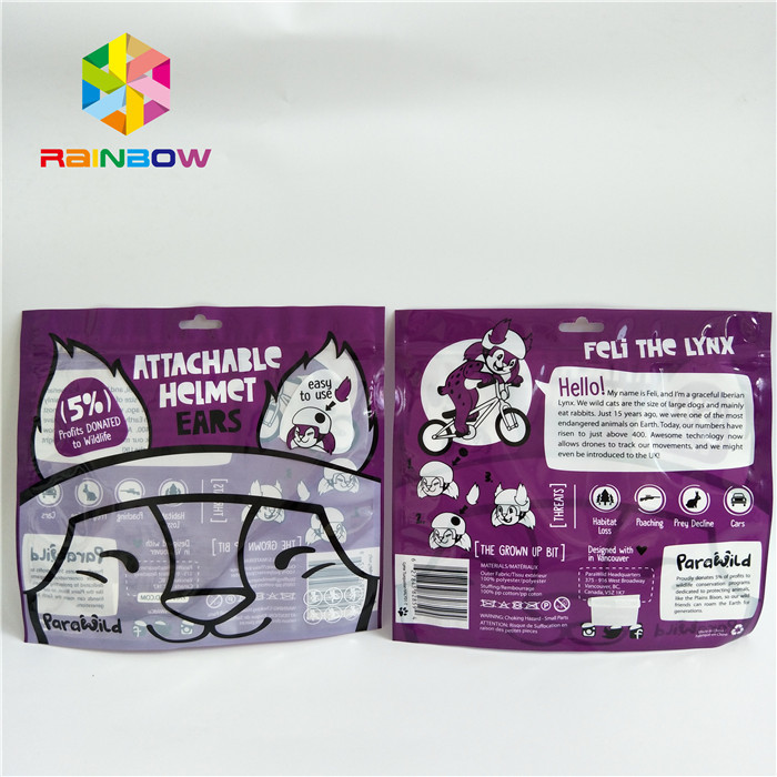 El lado tres selló el pequeño empaquetado de impresión de encargo con Front Window claro