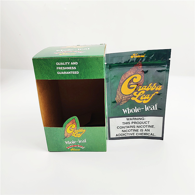 La hoja natural modificada para requisitos particulares barata del grabba del boxe de papel del regalo envuelve bolsos del paquete y la caja de presentación para la envoltura de la hoja del fronto del grabba