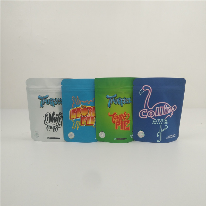 3,5 g Edibles Mylar empaqueta el bolso comestible gomoso suave de empaquetado de la bolsa del caramelo de la prueba del olor