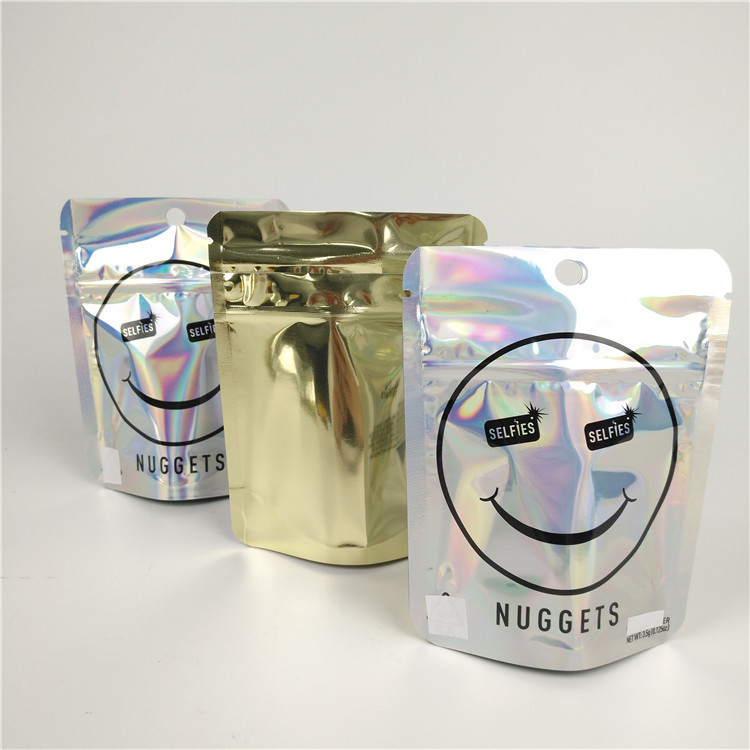 El papel de aluminio que se puede volver a sellar de Zipock 300g Mylar empaqueta el acondicionamiento de los alimentos comestible