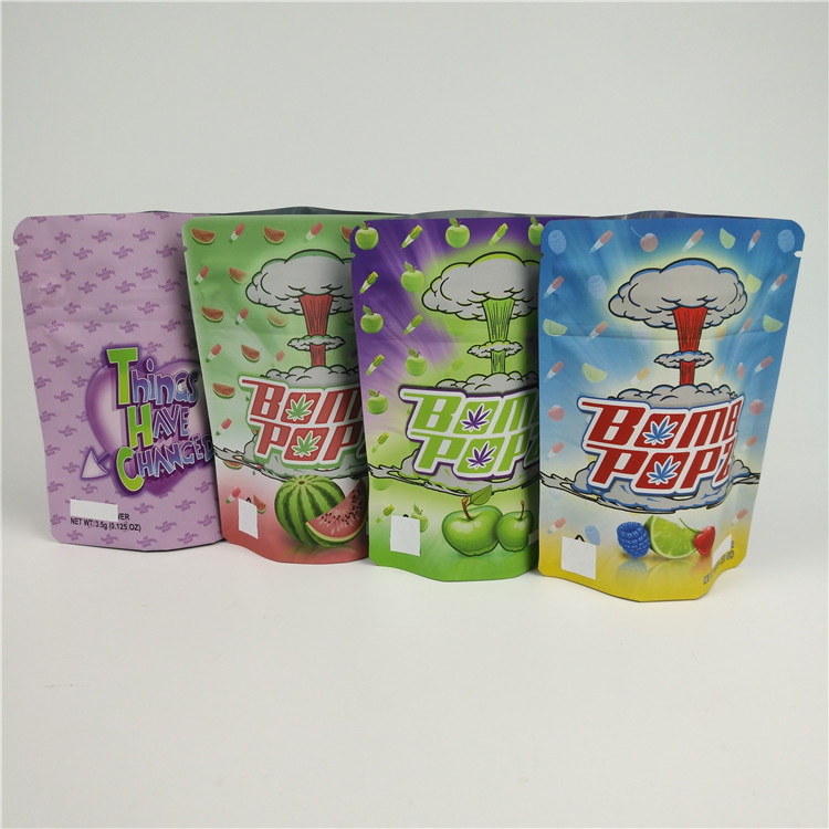 el Ziplock de Mylar de la mala hierba 3.5G empaqueta la categoría alimenticia material laminada