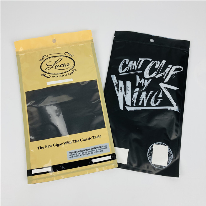 Las bolsas de plástico de empaquetado del olor de la prueba de aluminio del Ziplock de encargo del papel para los abrigos embotados de la hoja del cigarro del cáñamo que fuman