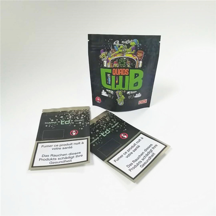 Bolso a prueba de niños CMYK 120mic de la cremallera de la lámina de mylar del SGS 14g 28g