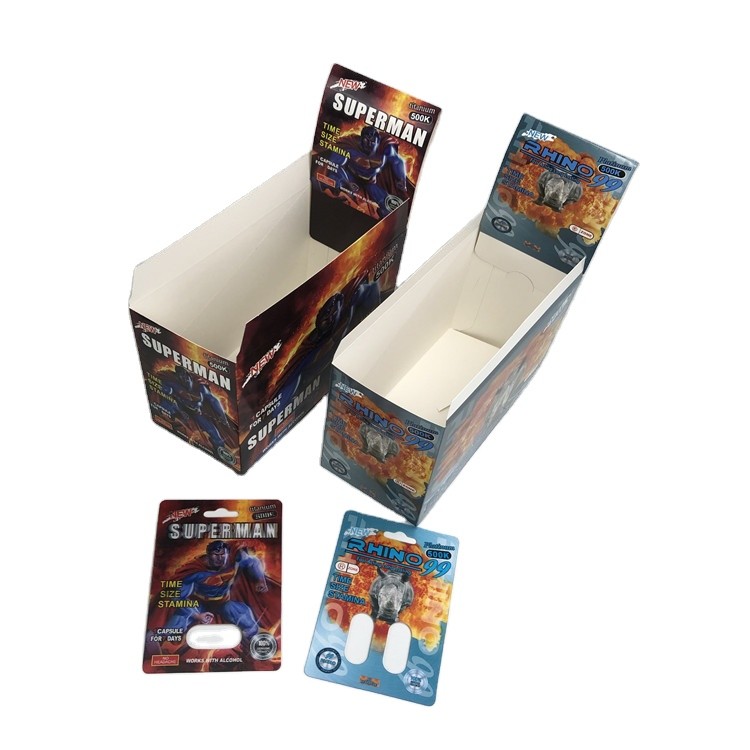 Embalaje rectangular de tarjetas con ampollas de 0,1 mm de espesor y material ecológico