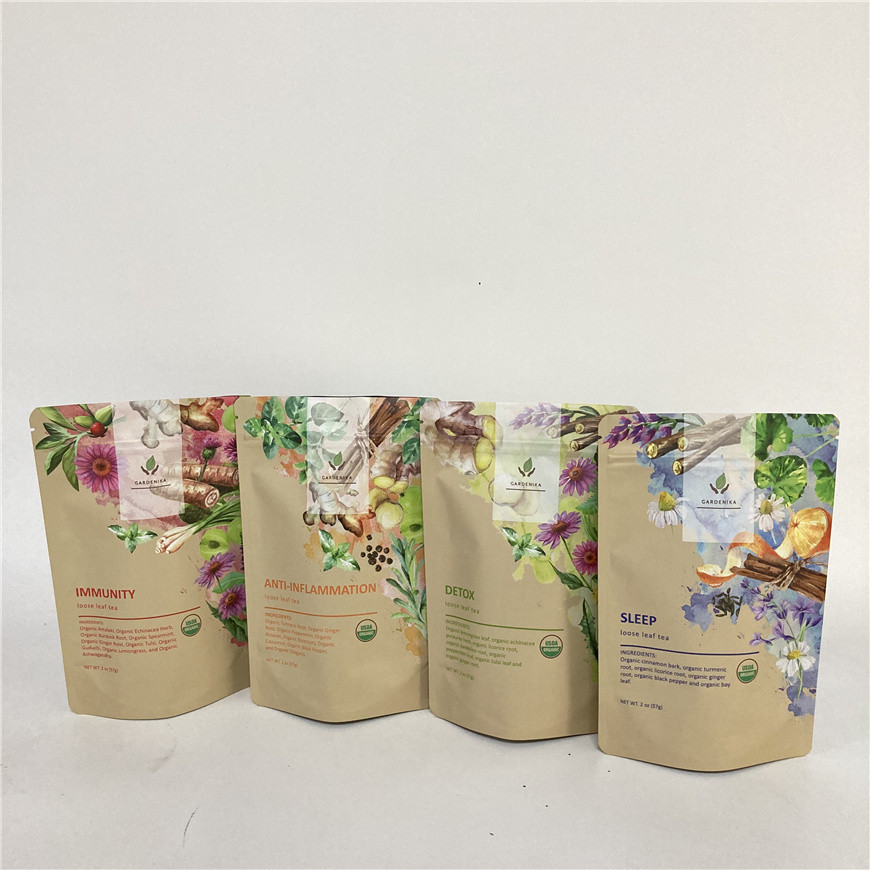 Cmyk 1.2C MPET se levanta el PA de la bolsa 1.5C de la cremallera para el té/el café