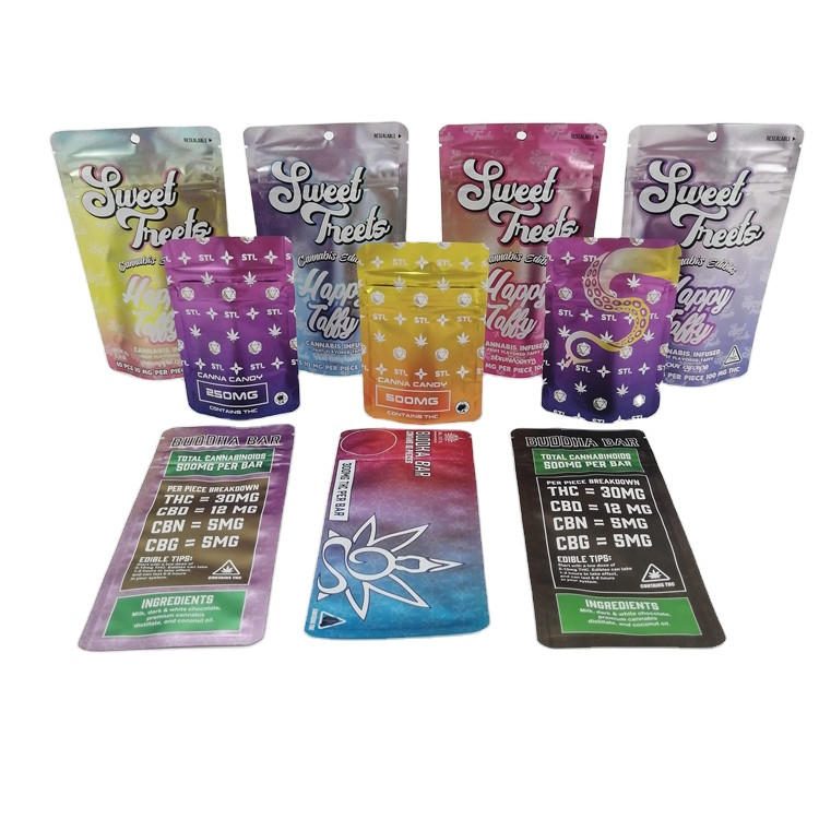 Caramelo resistente Edibles del bolso 500mg VMPET de Mylar de los niños del SGS 120mic MOPP