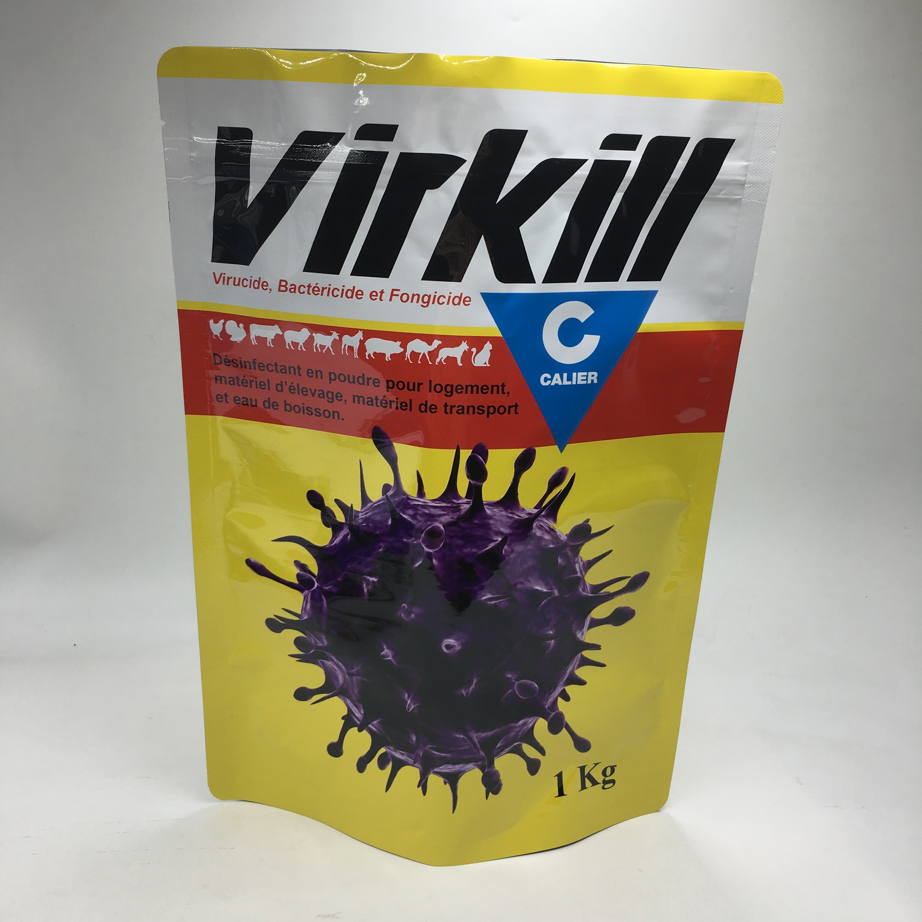 El soporte encima del empaquetado laminado compuesto del almacenamiento de la comida del polvo de la proteína del papel de aluminio empaqueta bolsos de polvo Ziplock de la comida 1kg