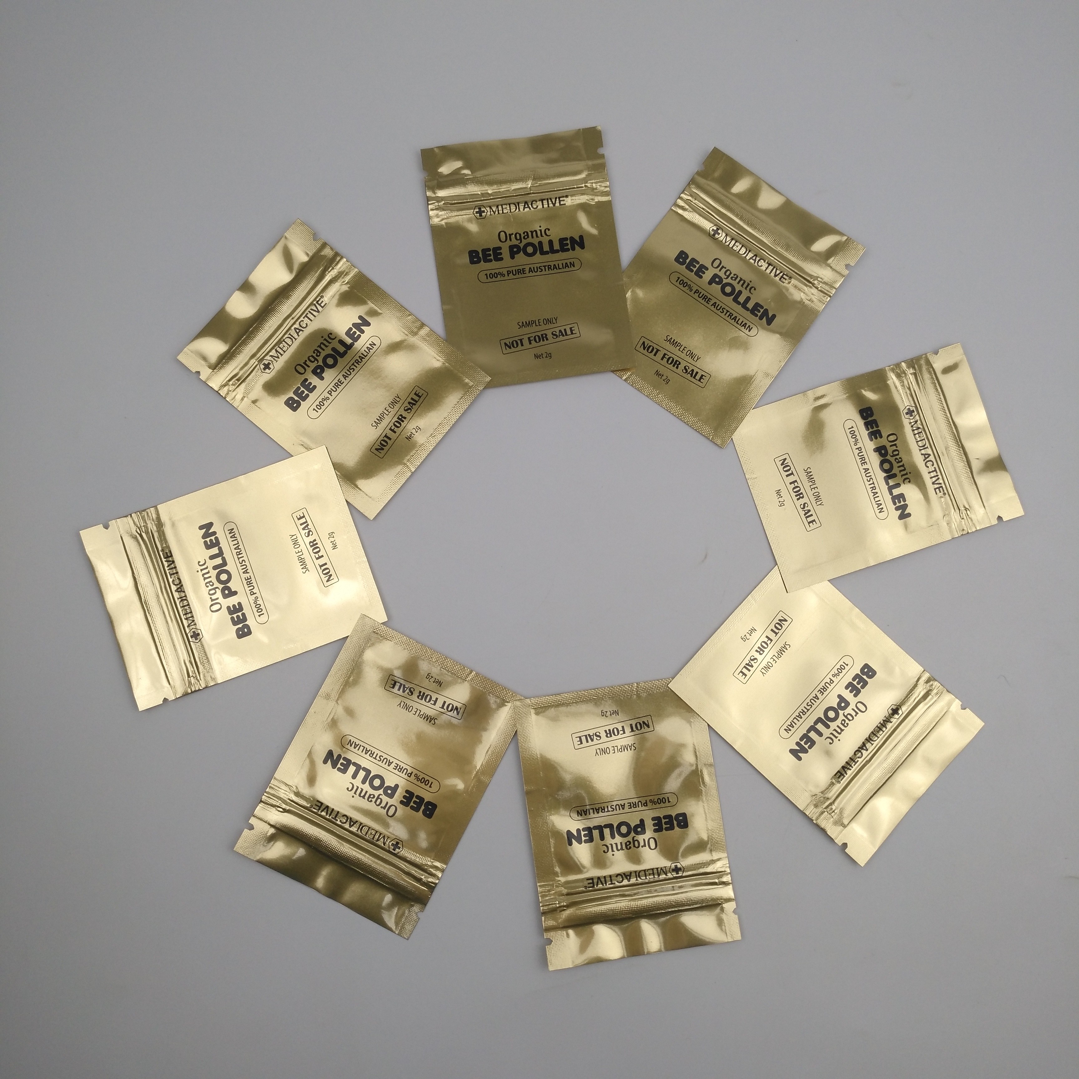 Bolsas plásticas del fotograbado 100mic CMYK que empaquetan la bolsa plana de la cremallera del SGS VMPET