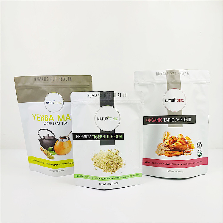 el fotograbado Mylar del cereal ISO de las bolsas del envase de plástico de 100mic CMYK se levanta la bolsa